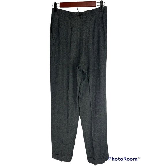 Vintage Cheap and Chic MOSCHINO Suit 10 Charcoal Gray Pants Blazer Jacket 90s - Picture 6 of 12